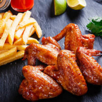 Chicken Wings With Chips